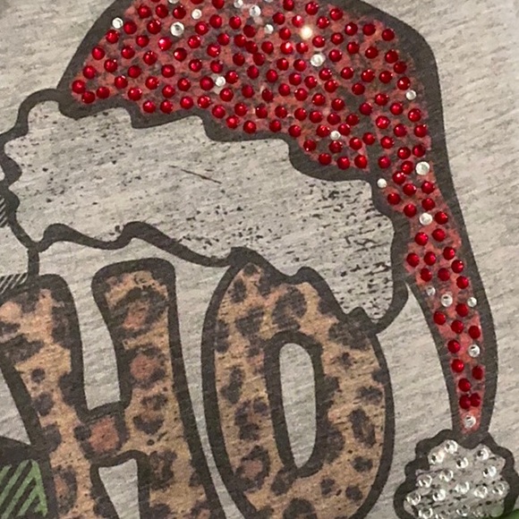 Holiday sequin accent top, S M L - Picture 6 of 6